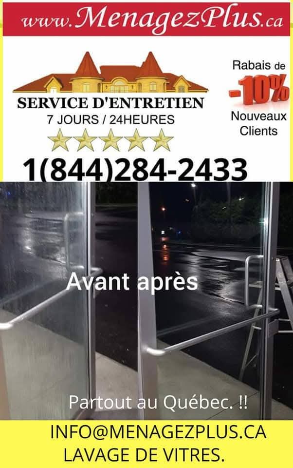 Lavage de vitres commercial